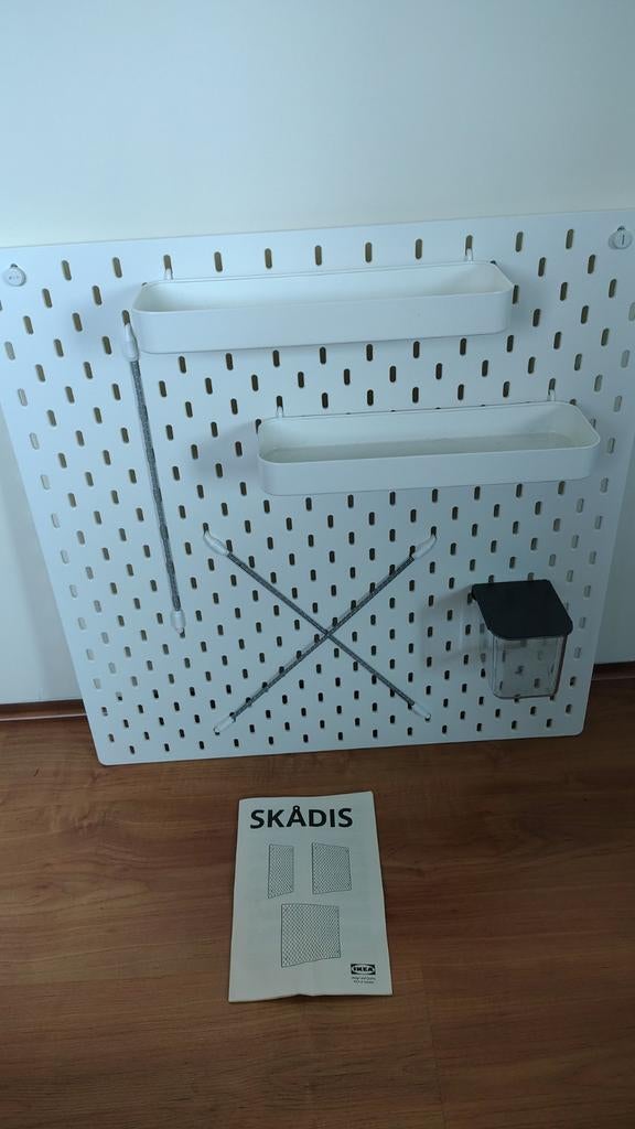 IKEA SKÅDIS pegboard met accessoires, Ophalen of Verzenden