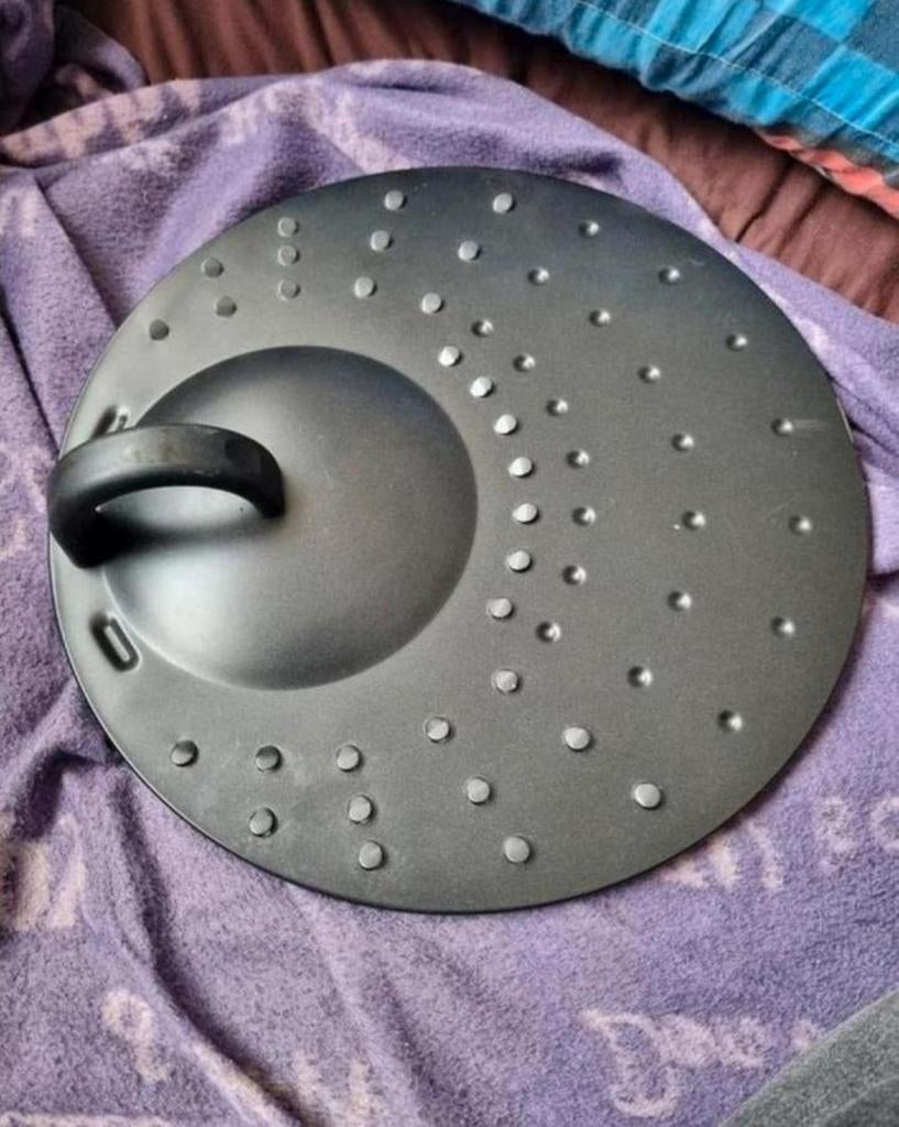 anti spatdeksel zwart 30cm bieden, Ophalen of Verzenden, Zo goed als nieuw, Pot of Pan