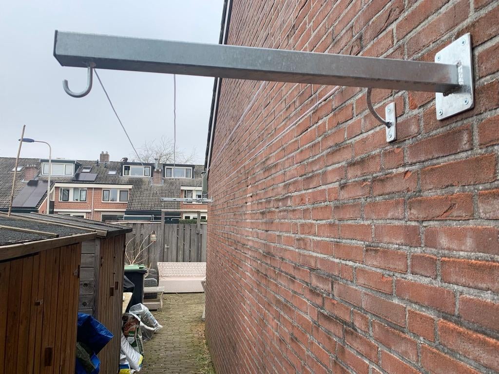 IJzersterke duurzame waslijnmuurbeugels voor binnen / buiten, Minder dan 3 meter, Nieuw, Ophalen of Verzenden, Minder dan 1 meter
