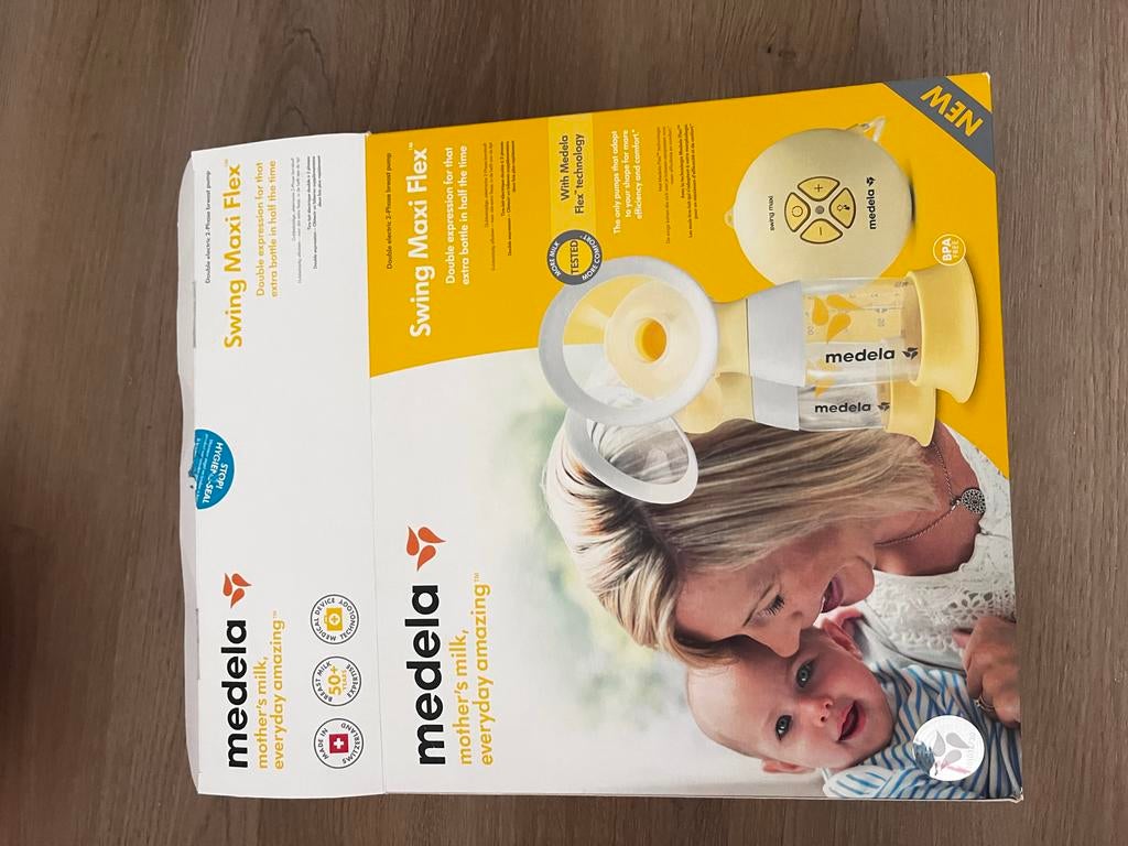 Medela Swing Maxi Flex dubbele borstkolf, Ophalen of Verzenden, Zo goed als nieuw, Borstkolf