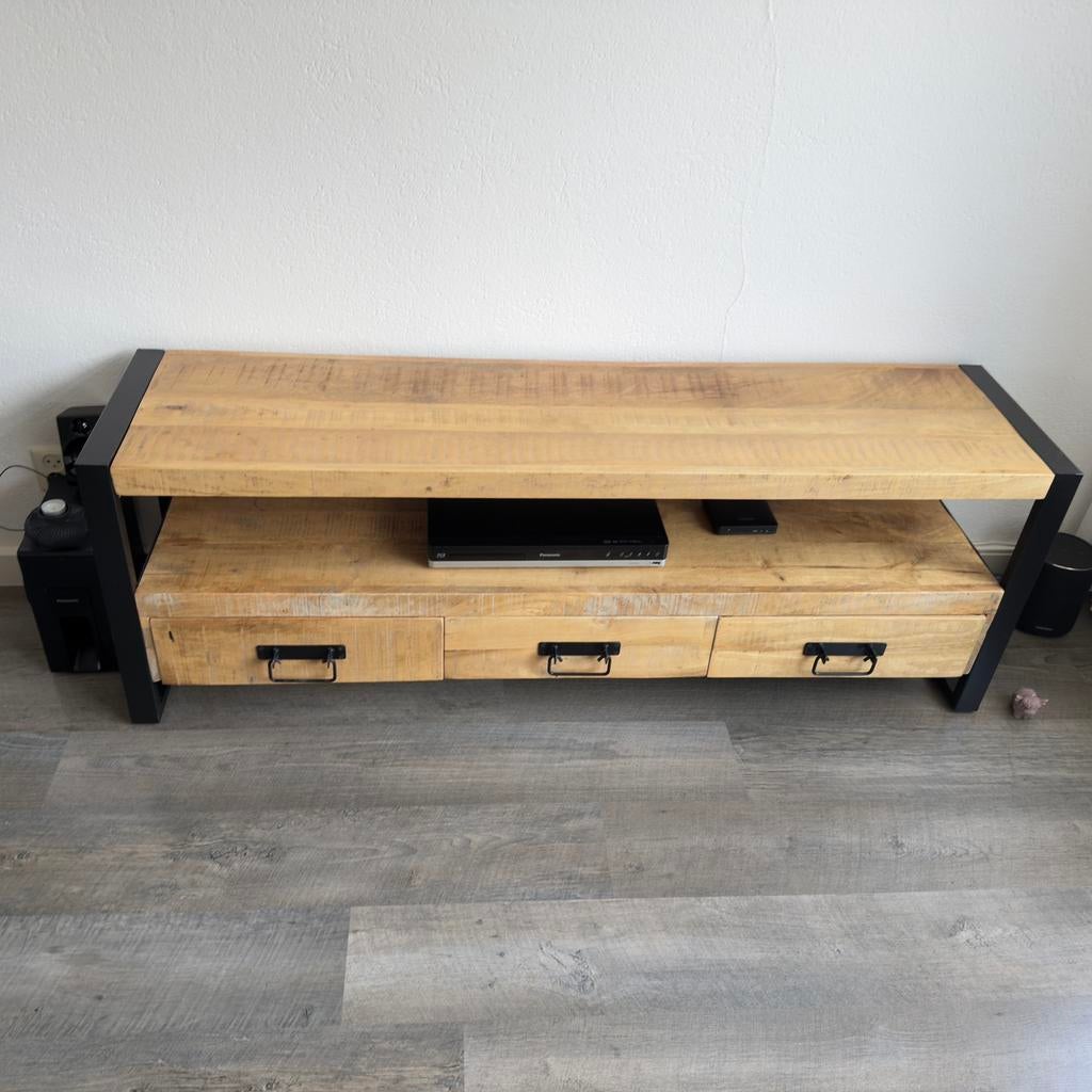 Televisie Kast, Huis en Inrichting, Kasten | Televisiemeubels, Mango stijl, Gebruikt, 150 tot 200 cm, Ophalen of Verzenden