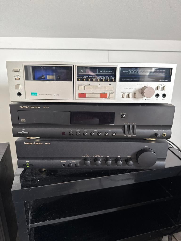 Vintage Harman Kardon HK610 Versterker & HD720 CD-speler, Ophalen, Gebruikt, Minder dan 60 watt, Overige merken