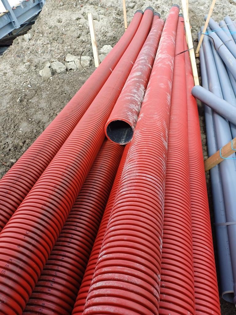 Mantelbuis kabelbbescherming rioolbuis 200mm 6meter lang, Ophalen, Pvc, 6 meter of meer, Overige typen