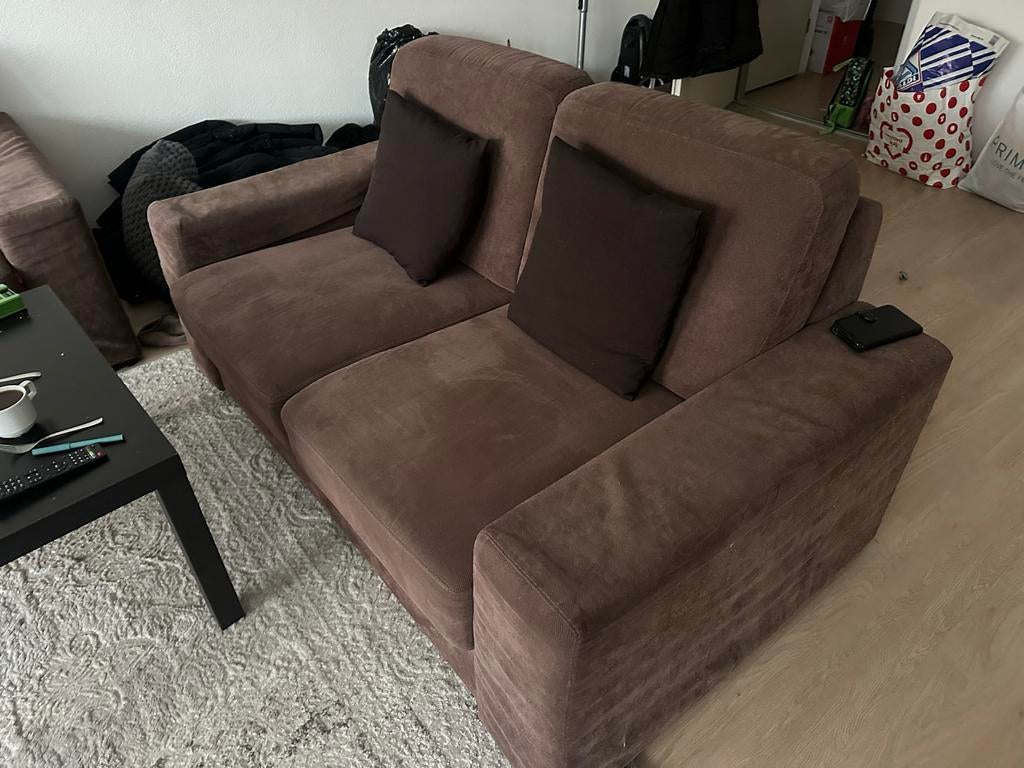 Gratis bankstel moet zsm weg, Ophalen, Gebruikt, Driepersoons, 75 tot 100 cm