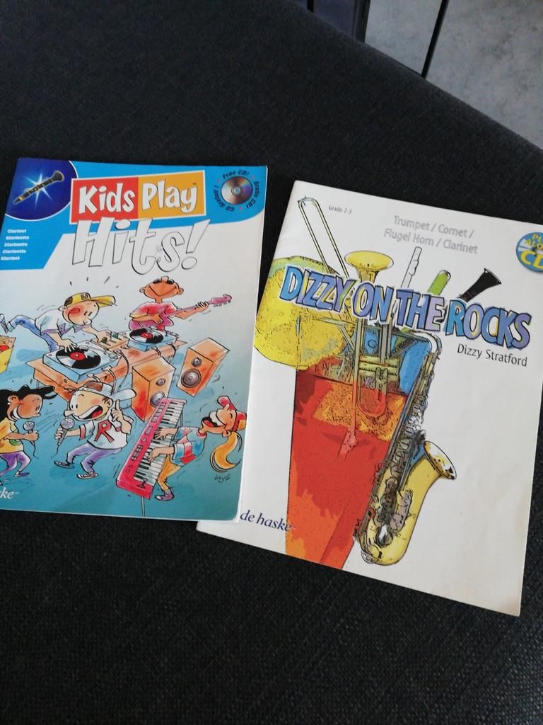 2 klarinet boeken met populaire hits, Gebruikt, Ophalen of Verzenden, Klarinet, Artiest of Componist