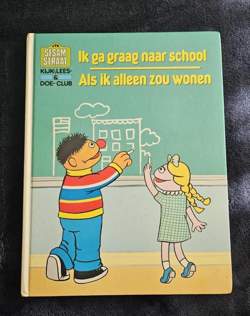 Sesamstraat -Ik ga graag naar school/Als ik alleen zou wonen, Gelezen, Fictie algemeen, Jongen of Meisje, Ophalen of Verzenden