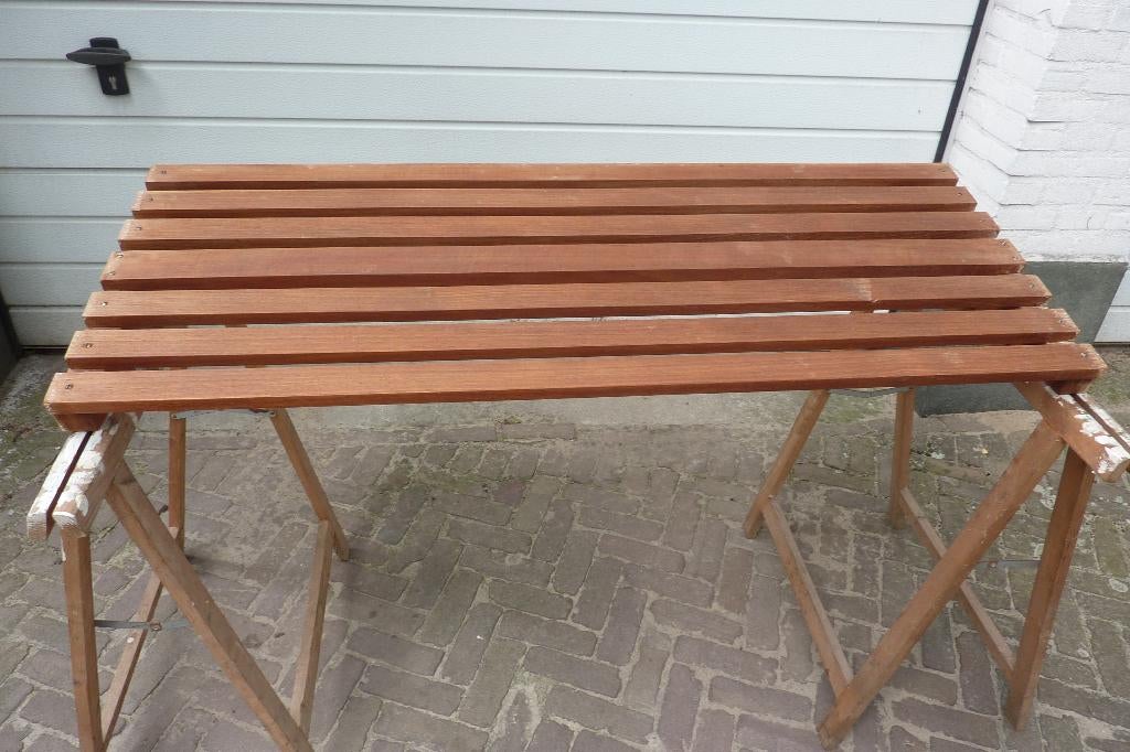 Kapstok met hoedenplank Teak retro vintage., Wandkapstok, Gebruikt, Ophalen of Verzenden, 150 tot 200 cm