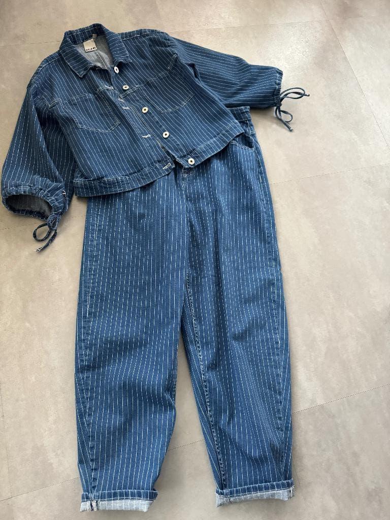 Ichi Spijkerbroek en jasje, Blauw, Ophalen of Verzenden, Zo goed als nieuw, W30 - W32 (confectie 38/40)