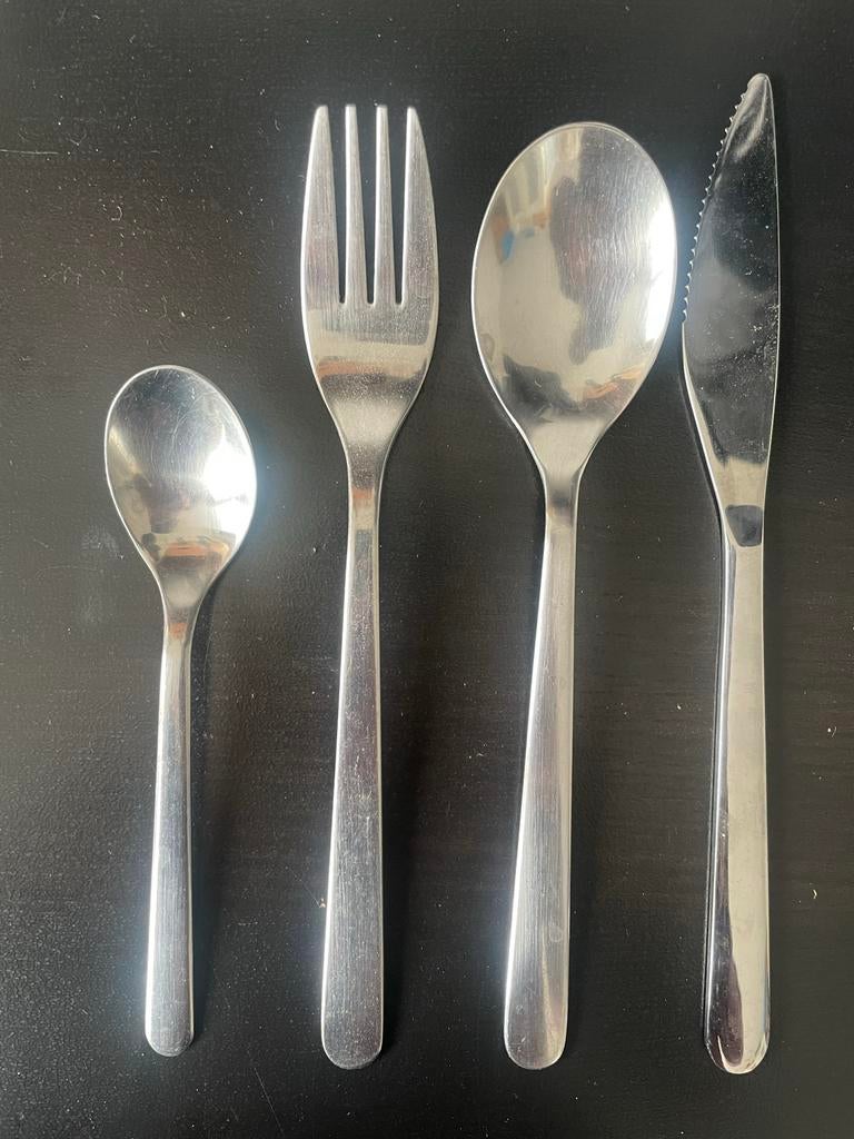 IKEA Bestekset van 4 stuks - RVS, Ophalen, Gebruikt, Rvs of Chroom, Vaatwasserbestendig
