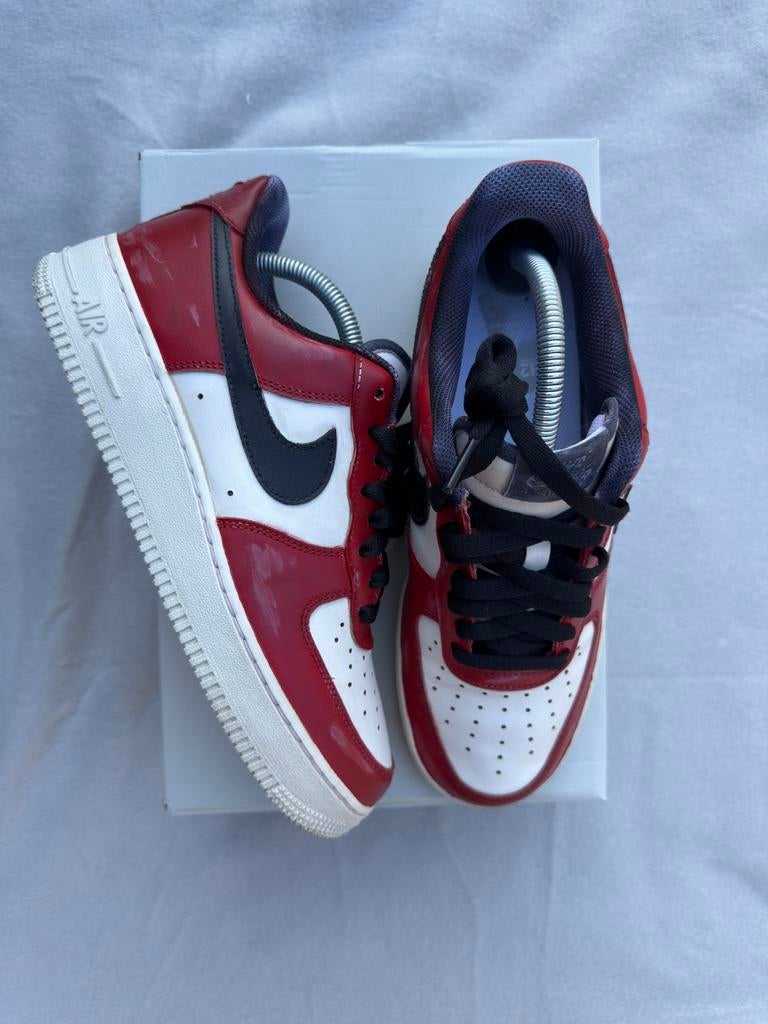 Custom Made Nike Air Force 1 Vintage Chicago - Maat 42, --, Wit, Ophalen of Verzenden, Zo goed als nieuw
