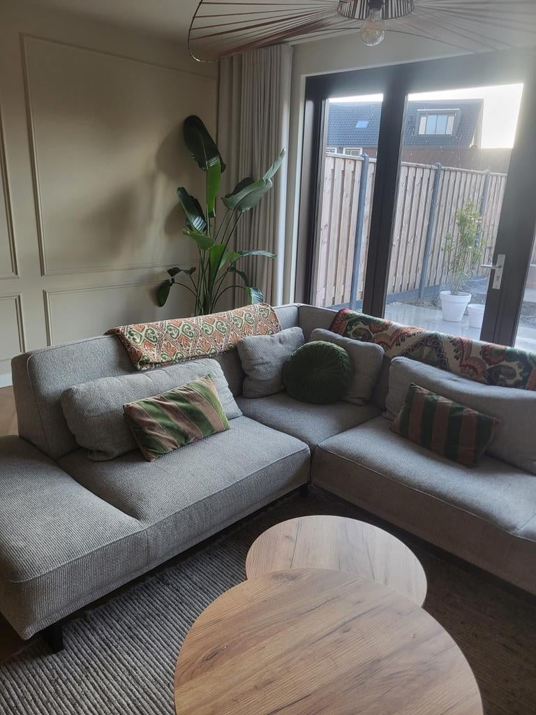 Hoekbank Xooon grijs, gekocht bij Eijerkamp, Ophalen of Verzenden, Zo goed als nieuw, 150 cm of meer, Vierpersoons of meer