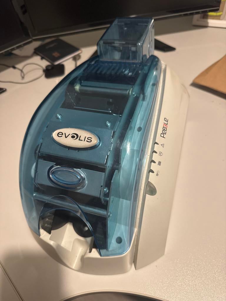 Evolis Pebble Pasjesprinter - Werkt goed, Gebruikt, Kleur printen, Printer, Ophalen of Verzenden