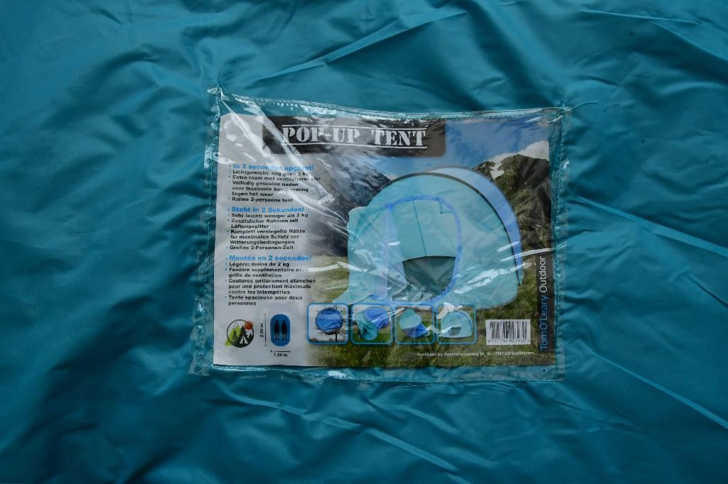 Enkeldaks polyester tent, Caravans en Kamperen, Ophalen of Verzenden, Zo goed als nieuw, Tot en met 2