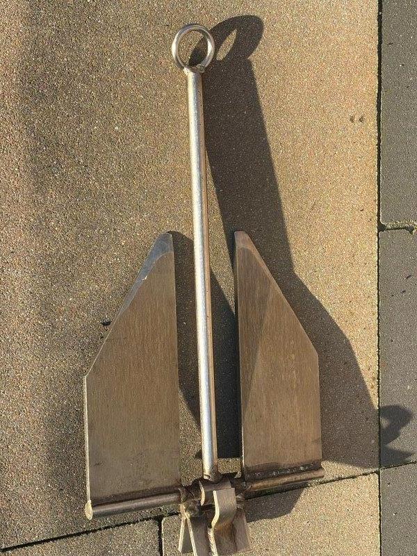 RVS French Anker ca 5-6 kg incl ketting, Ophalen, Zo goed als nieuw, Overige typen