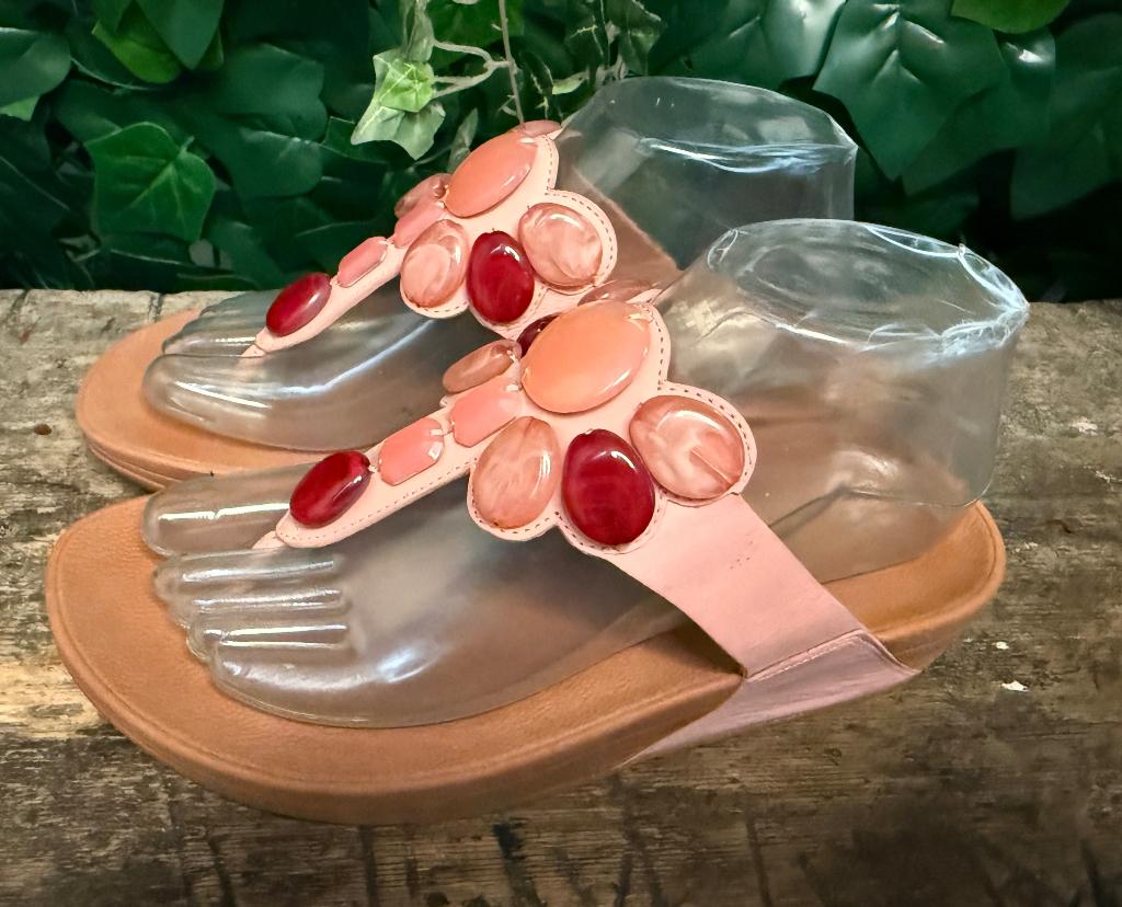 bijna Nieuwe slippers van Fitflop maat 38, Ophalen of Verzenden, Zo goed als nieuw, Fitflop, Roze