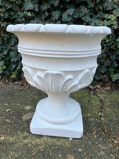 stenen bloempot, Ophalen, Steen, Rond, Zo goed als nieuw