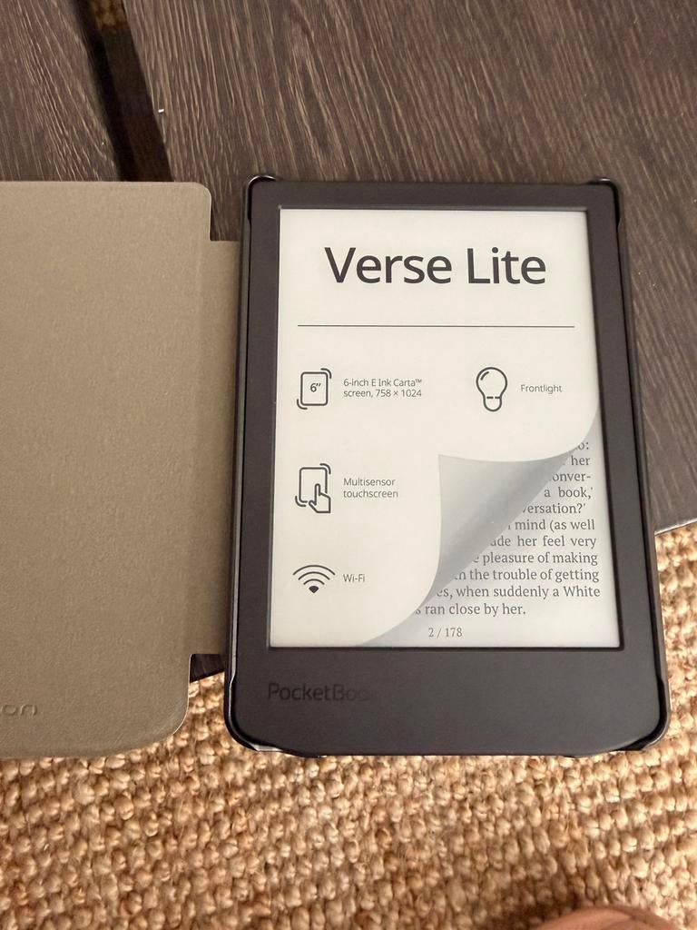 Pocketbook verse lite, Computers en Software, E-readers, 8 GB, Bluetooth, 6 inch of minder, Ophalen of Verzenden