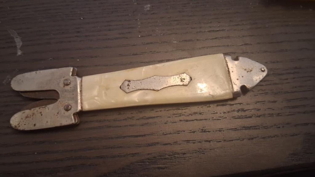 Vintage Messenslijper met Glassnijder, Ophalen of Verzenden