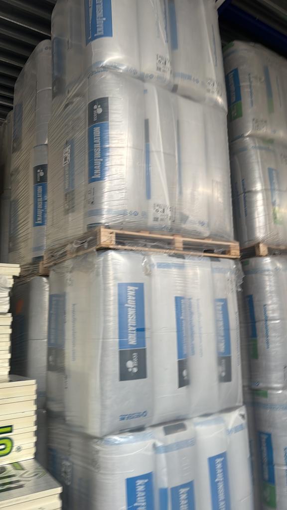 Restpartij Knauf glaswol 80mm 2,69 incl btw per m2, Doe-het-zelf en Verbouw, Isolatie en Afdichting, 12 cm of meer, Ophalen of Verzenden