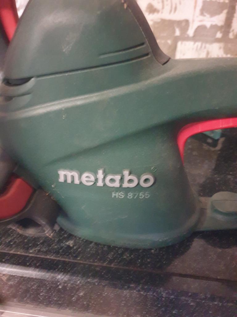 Metabo elektrische heggeschaar 55 cm bladlengte, Ophalen of Verzenden, Gebruikt, Elektrisch