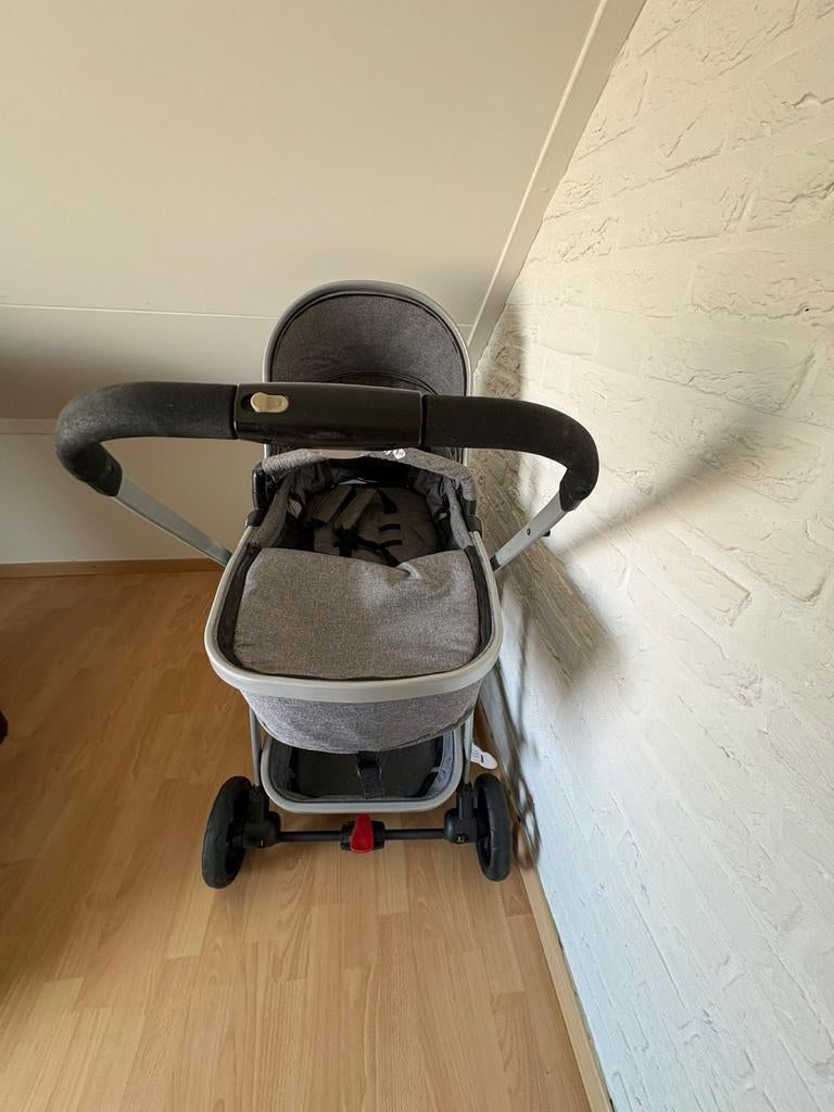 Safety 1st Hello 3-in-1 Kinderwagen - Complete set (Grijs/Zw, Ophalen, Zo goed als nieuw, Overige merken, Autogordel