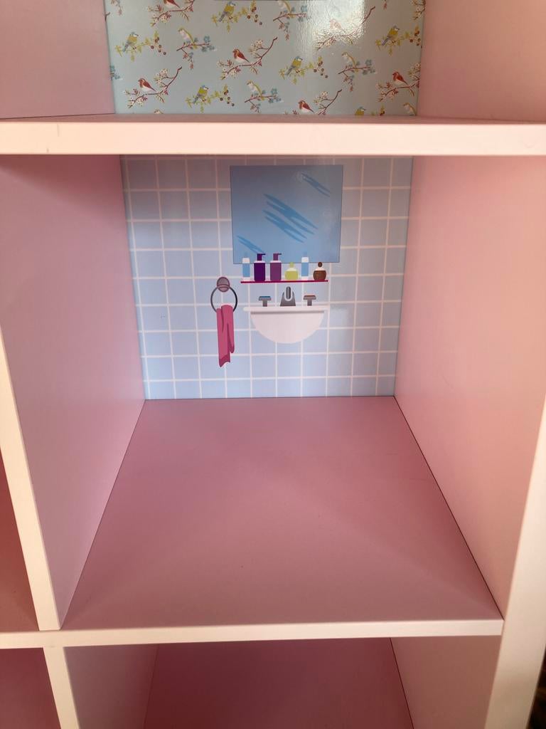 IKEA Kallax 6 vaks roze, Kinderen en Baby's, Speelgoed | Poppenhuizen, Ophalen, Zo goed als nieuw, Poppenhuis