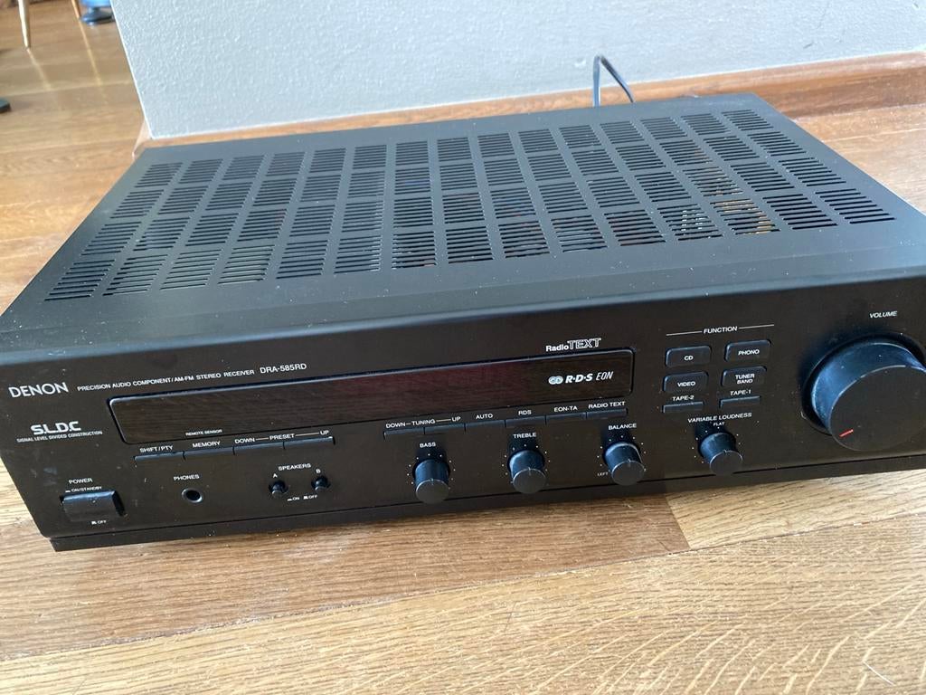 Denon DRA-585RD Stereo Receiver - Uitstekende Staat, Audio, Tv en Foto, Versterkers en Receivers, Gebruikt, Denon, Ophalen of Verzenden