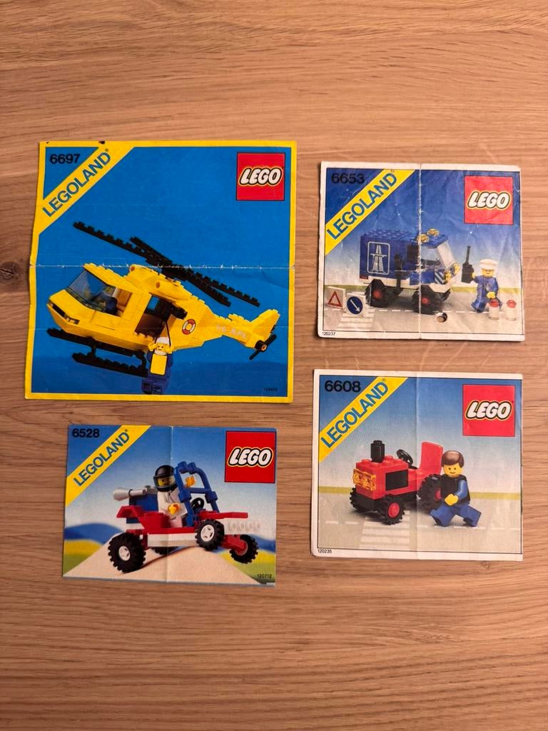 LEGO instructieboekjes 6528/6608/6653/6697, Lego, Overige typen, Ophalen of Verzenden, Zo goed als nieuw