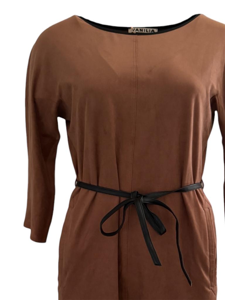 Vanilia jurk NIEUW XS, Bruin, Nieuw, Ophalen of Verzenden, Maat 34 (XS) of kleiner