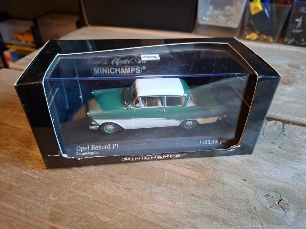 Minichamps Opel Rekord P1 Bermudagrün, Ophalen of Verzenden