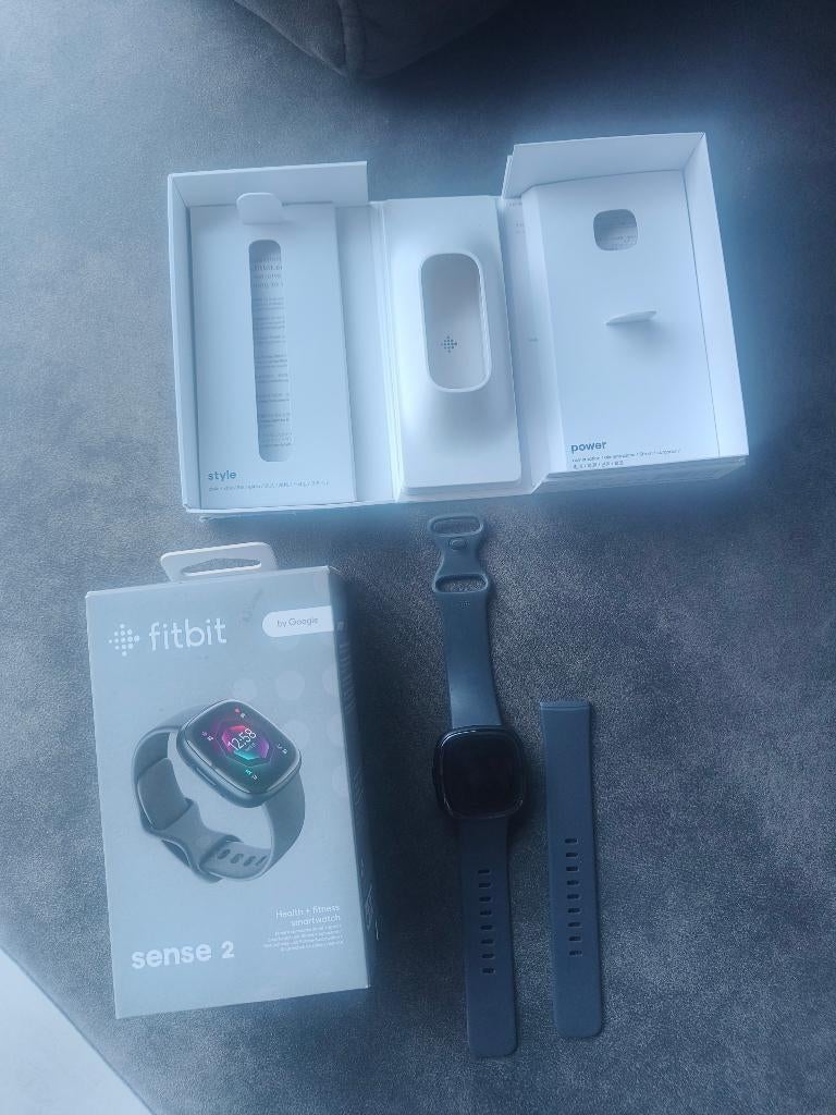 Fitbit Sense 2, Zwart, Ophalen of Verzenden, Zo goed als nieuw, Fitbit