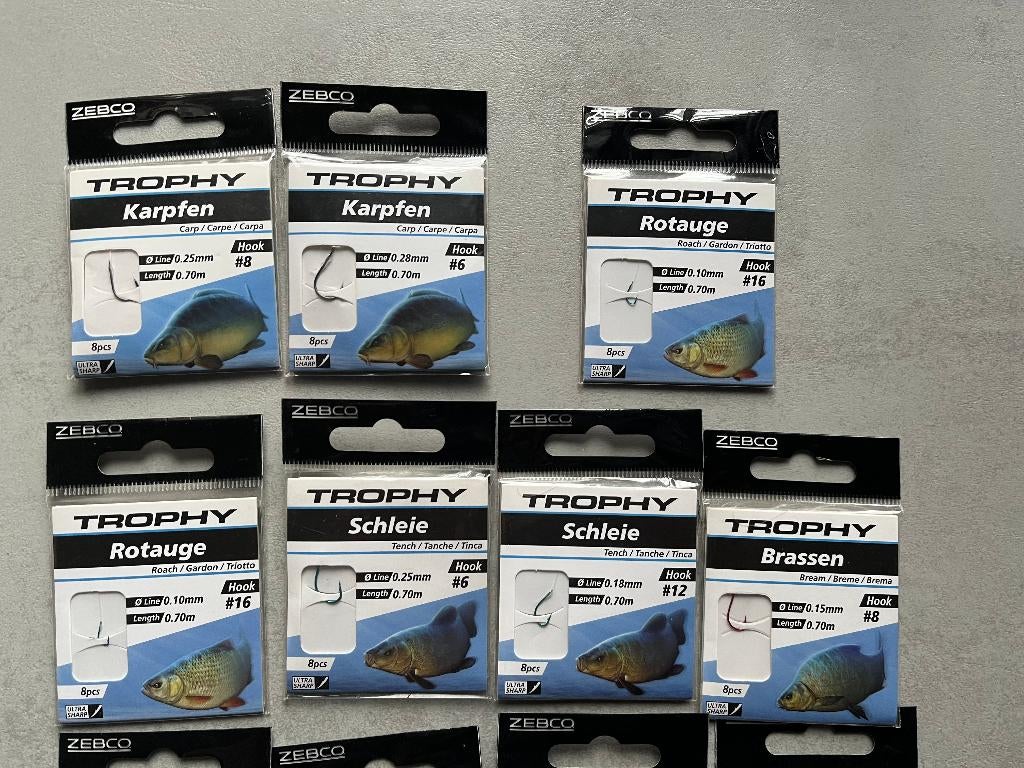 adv 210 / NIEUW mixset 11 onderlijnboekjes ZENCO TROPHY, Ophalen of Verzenden, Nieuw, Haak