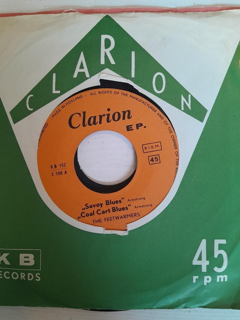 The feetwarmers 7 inch savoy blues / coal cart blues, Ophalen of Verzenden, Zo goed als nieuw, Jazz en Blues