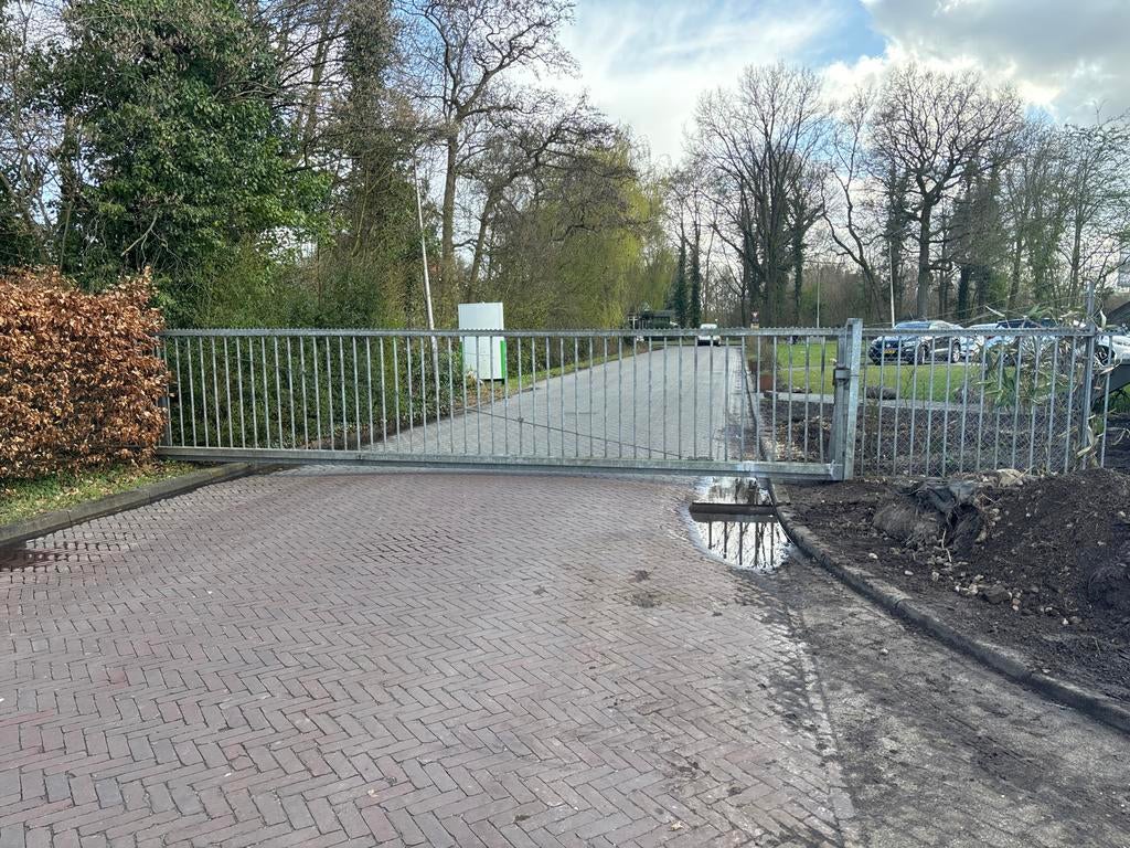 Heras Schuifpoort 6/7 meter - Gebruikt, Ophalen, Met poort, Gebruikt, Overige typen