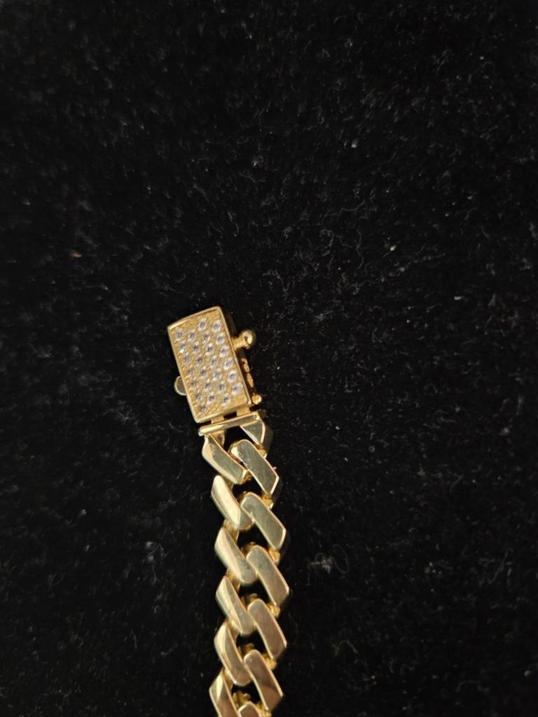 14 k gouden cuban armband 18,7 gram, Ophalen of Verzenden, Nieuw, Goud, Goud