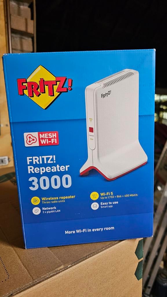 FRITZ! FRITZ!Repeater, Computers en Software, Ophalen of Verzenden, Zo goed als nieuw, FRITZ!