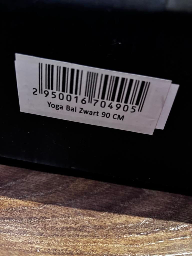 Rockerz Fitness yoga bal 90 cm zwart, Sport en Fitness, Ophalen, Zo goed als nieuw, Yoga-accessoire