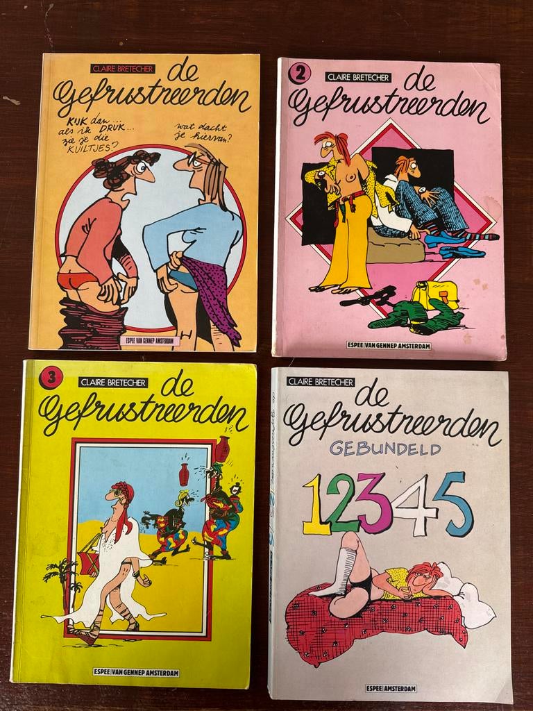 De Gefrustreerden - Claire Bretecher (deel 1, 2, 3 + bundel), Boeken, Gelezen, Ophalen of Verzenden, Meerdere stripboeken