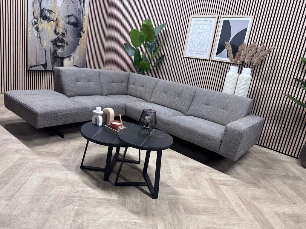 ZGAN Montel Traffic Hoekbank - Grijs - 270 x 225