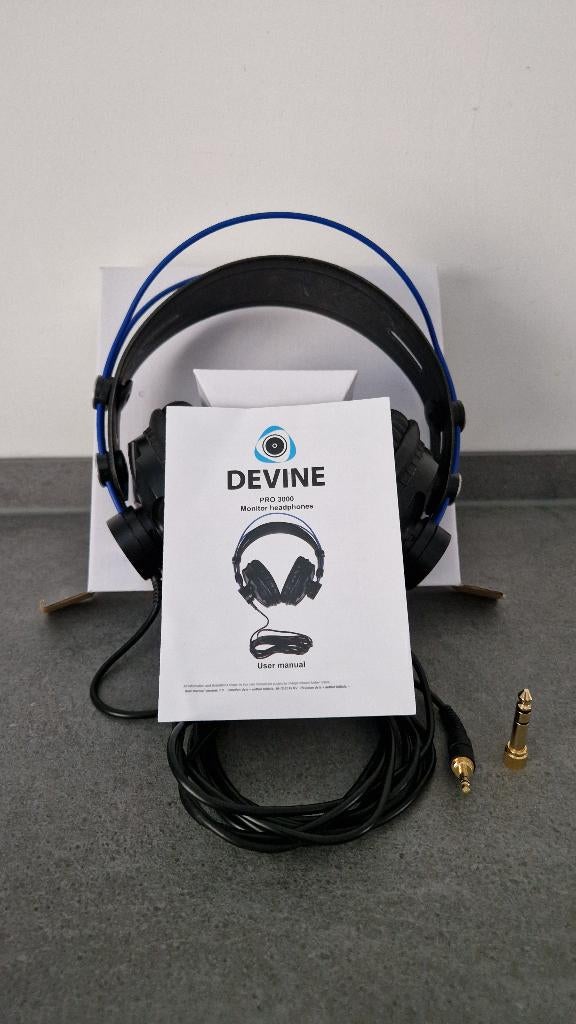 Devine PRO 3000 studio hoofdtelefoon in originele doos, Overige merken, Surround, Ophalen of Verzenden, Zo goed als nieuw