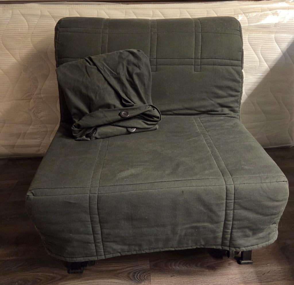 Slaapstoel Ikea, Huis en Inrichting, Slaapkamer | Slaapbanken, Ophalen, Gebruikt, Eenpersoons, Zwart