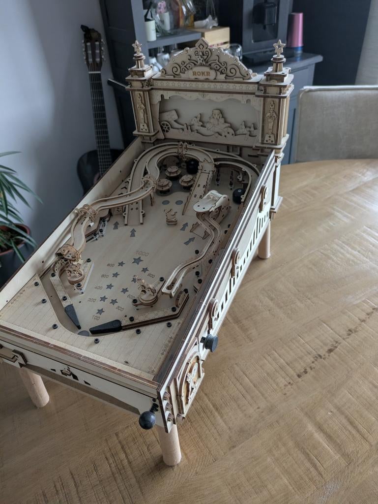 Houten Flipperkast Bouwpakket - Werkend en Compleet, Verzamelen, Automaten | Flipperkasten, Ophalen