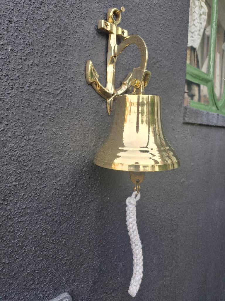 koperen scheepsbel met allemandseindje schip boot, Verzenden