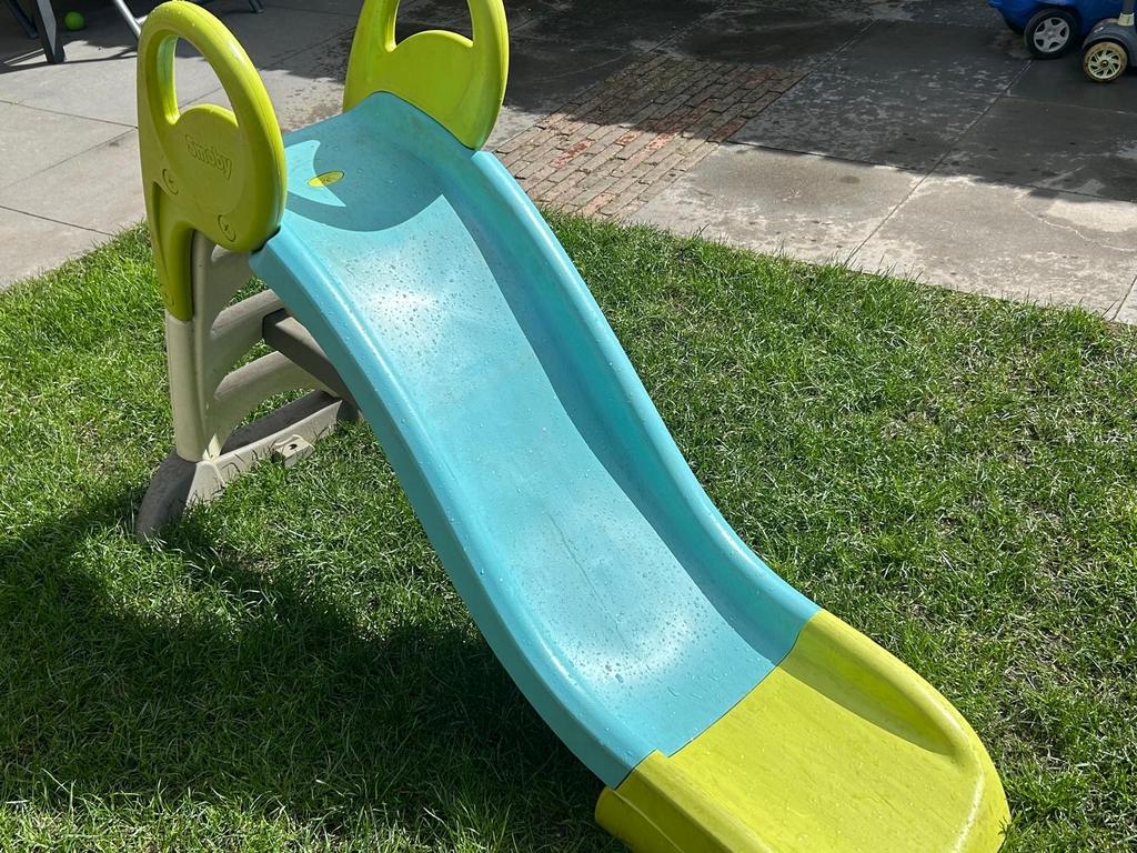 Smoby Glijbaan met wateraansluiting!, Kinderen en Baby's, Speelgoed | Buiten | Speeltoestellen, Ophalen, Gebruikt, Glijbaan