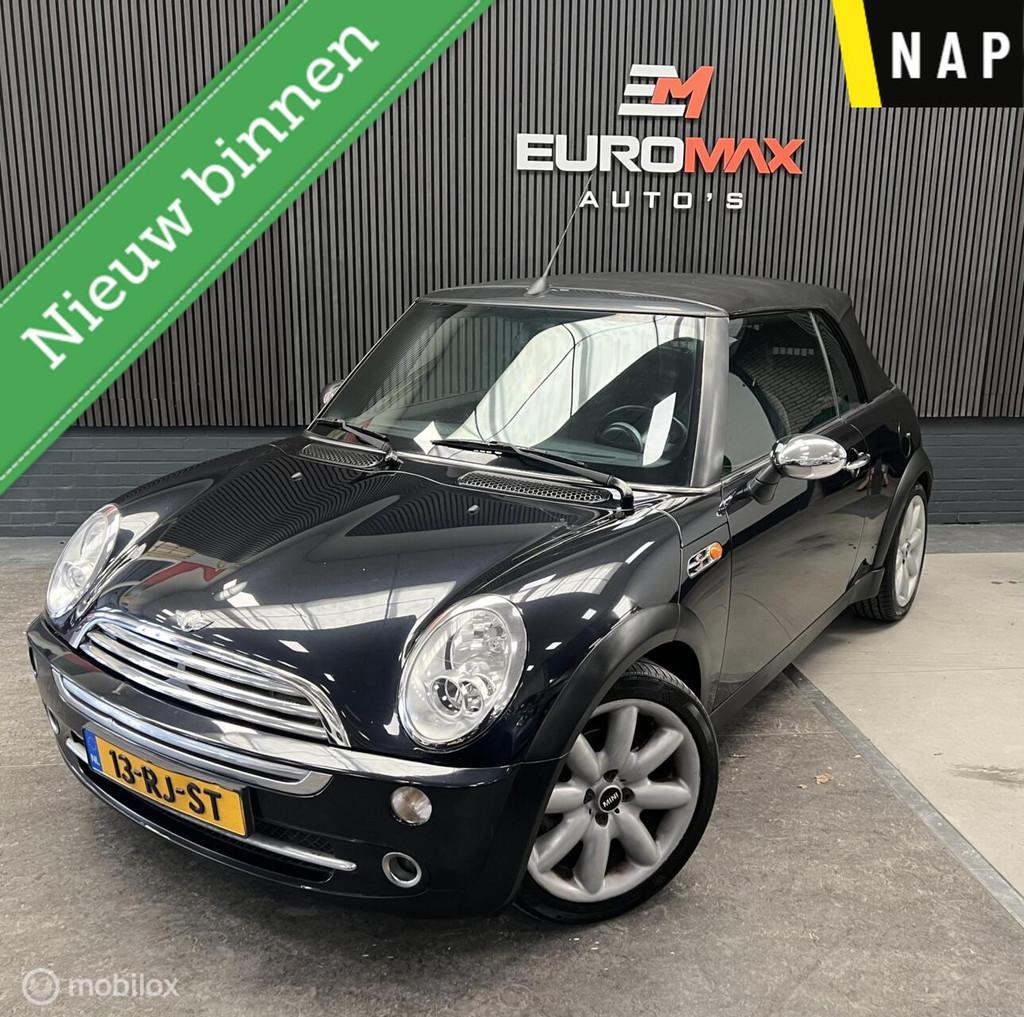 Mini Cabrio 1.6 One Pepper - NAP- Parkeersensor - Elek.ramen, Auto's, Mini, Stof, Gebruikt, 4 cilinders, Cabriolet