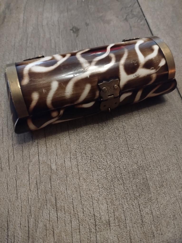 Luxe sieraden doosje van bod en messing, Antiek en Kunst, Ophalen of Verzenden