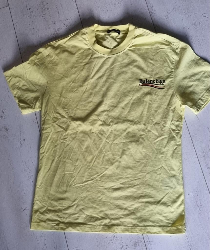 Balenciaga Kanariegeel T-shirt Maat S, Geel, Ophalen of Verzenden, Zo goed als nieuw, Balenciaga