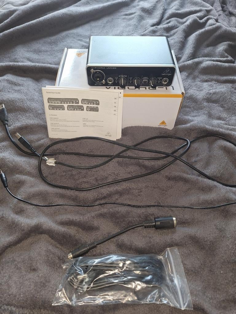 Behringer U-Phoria UMC22 Audio Interface, Verzenden, Zo goed als nieuw, Minder dan 5 kanalen, Microfooningang