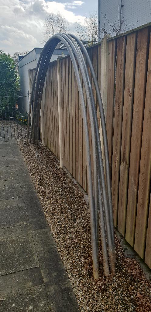 5 tunnelbogen voor tunnelkas, Gebruikt, Folie, Kweekkas, Ophalen