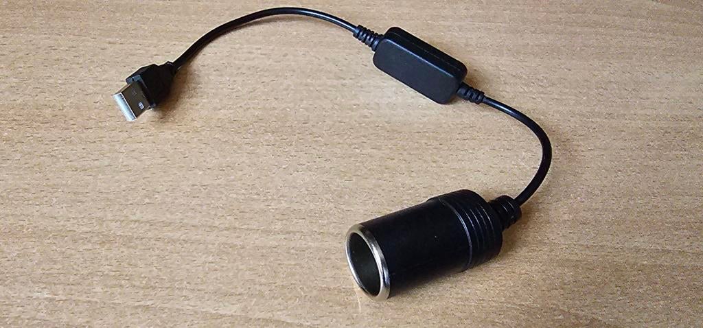 USB naar 12V sigarettenaansteker adapter, Ophalen of Verzenden, Gebruikt